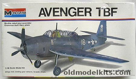 Monogram 1/48 Avenger TBF - White Box Issue, 6829 plastic model kit